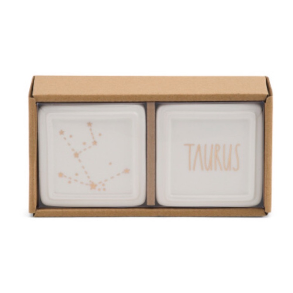 Rae Dunn Taurus ♉️ Trinket Box Set